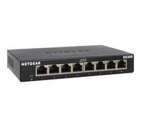 Netgear commutateur réseau GS308-300PES non géré L2 Gigabit (10/100/1000) Noir
