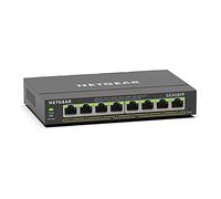 NETGEAR 8-Port Gigabit Ethernet PoE+ Plus Switch (GS308EP) Géré L2/L3 Gigabit Ethernet (10/100/1000) Connexion Ethernet, supportant l'alimentation via ce port (PoE) Noir