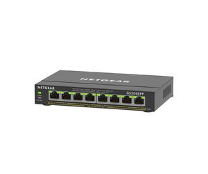 NETGEAR GS308EPP Géré L2/L3 Gigabit Ethernet (10/100/1000) Connexion Ethernet, supportant l'alimentation via ce port (PoE) Noir