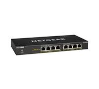 NETGEAR GS308PP Commutateur PoE+ 8 Ports Gigabit Ethernet Non géré avec 8 Ports PoE+ 83 W Support Mural de Bureau en métal Robuste