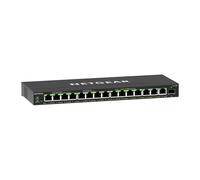 NETGEAR Plus GS316EP - Commutateur - Géré - 15 x 10/100/1000 (PoE+) + 1 x SFP - de bureau, fixation murale - PoE+ (180 W) G