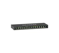 NETGEAR GS316EP-100PES Switch Géré Gigabit Ethernet 15 RJ-45 PoE 1 SFP, 32 Gbit/s, QoS, VLAN, 4000 MAC, Budget PoE 180W, Standards IEEE 802.3af/at
