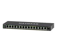 NETGEAR GS316EP-100PES commutateur réseau Géré Gigabit Ethernet (10/100/1000) Connexion Ethernet, supportant l'alimentation via ce port (PoE) Noir
