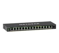 NETGEAR GS316EP-100PES commutateur réseau Géré Gigabit Ethernet (10/100/1000) Connexion Ethernet, supportant l'alimentation via ce port (PoE) Noir
