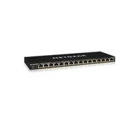 NETGEAR GS316P-100EUS : Switch 16 Ports Gigabit Ethernet PoE+ Non-Géré, 32 Gbit/s, QoS, Boîtier Métal, Montage Mural, 286x102x27mm