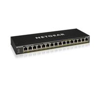 Netgear GS316PP, Non-géré, Gigabit Ethernet (10/100/1000), Full duplex, Connexion Ethernet, supportant l'alimentation via ce port (PoE), Grille de mon
