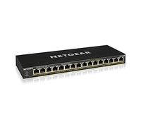 Netgear Switch PoE+ GS316PP – 16 ports RJ45 Gigabit, PoE+ 183W évolutifs, bureau/mural, robuste