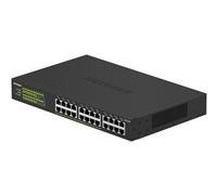 NETGEAR GS324P Non-géré Gigabit Ethernet (10/100/1000) Connexion Ethernet, supportant l'alimentation via ce port (PoE) 1U Noir