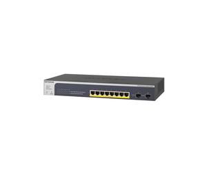 NETGEAR GS510TPP Switch Géré L2/L3/L4 Gigabit Ethernet 8 ports RJ-45 PoE+ 2 ports SFP, 20 Gbit/s, QoS, VLAN, ACL, PoE 190W, Rackable