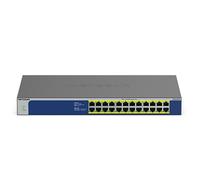 NETGEAR (GS524PP) SwitchEthernet PoE 24 ports Gigabit (10/100/1000), switch RJ45 avec 24 ports PoE+ @ 300W, Silencieux, bureau/rack et protection à vie ProSAFE
