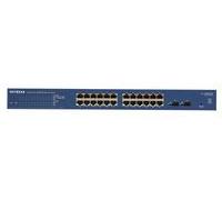 NETGEAR (GS724T) Smart Switch Ethernet 24 Ports RJ45 Gigabit (10/100/1000), Web Manageable Professionnel - switch RJ45 avec 2 Ports SFP 1 Gigabit, Bureau ou en Rack et Protection à Vie ProSafe