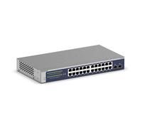 NETGEAR (GS724TV6) Smart switch Web manageable Gigabit Ethernet 24 ports, manageable, gestion dans le cloud Insight 1 an en option, avec 2 ports SFP 1 Gigabit, sur un bureau ou en rack, garantie à vie