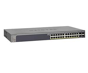 NETGEAR GS728TPP-100EUS Smart Switches Manageables ProSAFE Gigabit PoE/PoE+ , Garantie à Vie, 24 Ports dont 4 Ports Fibre SFP 100/1000X Dédiés