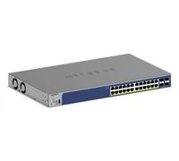 Netgear Commutateur Smart GS728TXV3 – 28 ports (24x1G PoE + 4x10G SFP+) – administrable, Cloud Insight