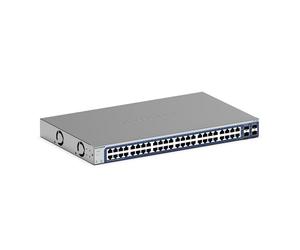 NETGEAR (GS748T) Smart Switch Web manageable Gigabit Ethernet 48 Ports, Gestion dans Le Cloud Insight, 2 Ports SFP 1 Gigabit et 2 Ports Combo 1 Gigabit, Bureau ou en Rack