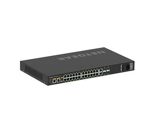 Netgear GSM4230P-100EUS commutateur réseau Géré Gigabit Ethernet (10/100/1000) Connexion Ethernet, supportant l'alimentation Via ce Port (PoE) 1U Noir
