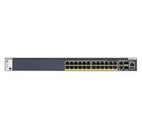 NETGEAR M4300-28G-PoE+(1000W)/US/EMEA Géré Gigabit Ethernet (10/100/1000) Connexion Ethernet, supportant l'alimentation via ce port (PoE) 1U Noir