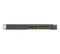 NETGEAR M4300-28G-PoE+ - Commutateur - C3 - Géré - 2 x 10/100/1000/10000 + 2 x 10 Gigabit SFP+ + 24 x 10/100/1000 (PoE+) - flux d'air de l'avant vers l'arrière - Montable sur rack - PoE+ (480 W)
