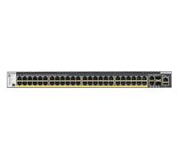 NETGEAR M4300-52G-PoE+ 550W PSU Géré L2/L3/L4 Gigabit Ethernet (10/100/1000) Connexion Ethernet, supportant l'alimentation via ce port (PoE) 1U Noir