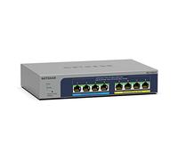 Netgear Commutateur Ethernet Plus MS108EUP 8 ports Ultra60 PoE++ Multi‑Gig 2,5G Gris