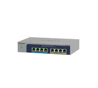 NETGEAR MS108UP Commutateur Non-Géré 8 Ports 2.5G Ethernet (100/1000/2500) PoE+ 230W, QoS, VLAN, Capacité 40 Gbit/s, Montage Mural