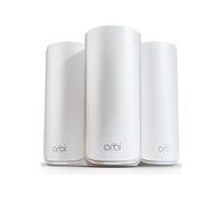 NETGEAR Orbi 870 Series RBE873 - Système Wi-Fi - (routeur 2 rallonges) - jusqu'à 9000 pieds carrés - maillage 10GbE 2.5GbE Wi-Fi 7 Multi-Bande
