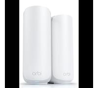 NETGEAR Orbi RBE372-100EUS : Système Mesh Wi-Fi 7 (802.11be) Bi-bande 3500 Mbit/s, CPU 1.5GHz Quad-Core, 1GB RAM, 512MB Flash, 2.5GbE, couverture 240m²