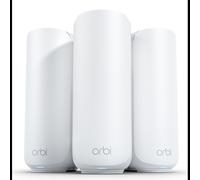 NETGEAR Orbi série 370 - Système Mesh WiFi 7 - Routeur WiFi 7 et 2 Satellites - Jusqu'à 3.6 Gbits/s - Couvre jusqu'à 360 m² et 70 appareils - 2.5GB Internet Port - Quad-Band BE3600 - RBE373 - Blanc