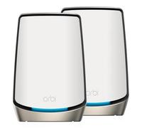 NETGEAR Orbi RBK862S - Système Wi-Fi - (routeur, rallonge) - jusqu'à 4500 pieds carrés - maillage 10GbE - Wi-Fi 6 - Tri-bande