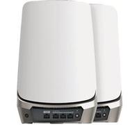 NETGEAR Orbi Quad-band RBKE963 AXE11000 WiFi 6E Mesh System Quad-band (2.4 GHz / 5 GHz-1 / 5 GHz-2 / 6 GHz) Wi-Fi 6 (802.11ax) Gris, Blanc 16 Interne