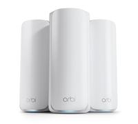 NETGEAR Orbi série 870 : système maillé WiFi 7 tri-Bande (RBE873) - routeur + 2 Satellites, sécurité, jusqu'à 21 Gbit/s, Couvre 600 m2, 150 périphériques, Port Internet 10 Gbit/s, BE21000