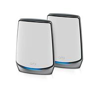 NETGEAR Orbi Whole Home Tri-Band Mesh WiFi 6 System (RBK852) - Routeur avec 1 rallonge Satellite | Couverture jusqu'à 5 000 sq. ft. et 100+ Devices | AX6000 (Up to 6 Gbps)