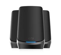 NETGEAR Orbi WiFi 6E Mesh (RBKE963B) - Système Quad-band avec Routeur et 2 Satellites Couvre 800 m² et 200 appareils Vitesses ultra rapides de 10,8 Gbit/s (AXE11000) Installation ultra simple