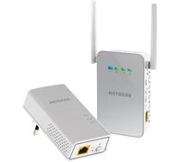 NETGEAR Prise CPL WiFi PLW1000, Pack de 2, 1000 Mbps | Boitier CPL WiFi, Installation Facile, Prise Intégrée, Compatible avec Toutes Les Box Internet, 1 Port Ethernet, WiFi 5