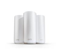 NETGEAR Orbi série 870 : système maillé WiFi 7 tri-Bande (RBE873) - routeur + 2 Satellites, sécurité, jusqu'à 21 Gbit/s, Couvre 600 m2, 150 périphériques, Port Internet 10 Gbit/s, BE21000