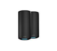 NETGEAR Orbi | Système Mesh WiFi 7 | RBE972SB | 2-Pack | Jusqu'à 27 Gbps | Couvre jusqu'à 440 m² | 200 appareils | 10GB Port Ethernet | Quad-Band BE27000 | Compatible Murs épais et Toutes Box | Noir