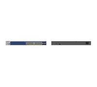 NETGEAR Smart GS728TXUP - V3 - commutateur - L3 Lite - intelligent - 24 x 10/100/1000 (PoE++) + 4 x 10 Gigabit SFP+ - de bureau, Montable sur rack - PoE++ G