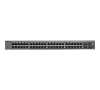 NETGEAR Smart GS748T - V5 - commutateur - L3 Lite - Géré - 48 x 10/100/1000 + 2 x Gigabit SFP + 2 x SFP Gigabit combiné - de bureau, Montable sur rack
