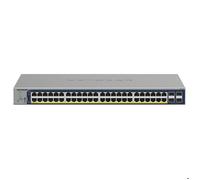 NETGEAR GS752TP-300EUS commutateur réseau Géré L2/L3/L4 Gigabit Ethernet (10/100/1000) Connexion Ethernet, supportant l'alimentation via ce port (PoE) 1U Noir
