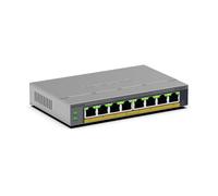 NETGEAR Easy Smart GS108EPP - Commutateur - haute puissance - C3 - intelligent - 8 x 10/100/1000 (PoE+) - de bureau, fixation murale - PoE+ (123 W)