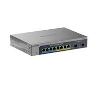 NETGEAR Smart Switch manageable Ethernet Multi-Gig PoE 8 Ports (MS110TXUP) | 8 ports Ultra60 PoE++ 2,5G @ 230 W, 2 ports SFP+ 10G, gestion cloud Insight en option, installation sur bureau ou en rack