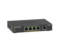 NETGEAR Switch 5 Ports Gigabit Ethernet PoE (GS305PV3) - avec 4 PoE+ à 63 W, Montage sur Un Bureau ou en Rack, Ultra Silencieux