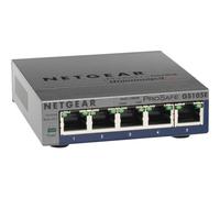 NETGEAR Switch configurable ProSAFE Plus GS105Ev2 - 5 ports 10/100/1000 RJ45 boitier metal