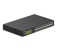 NETGEAR GS324P Non-géré Gigabit Ethernet (10/100/1000) Connexion Ethernet, supportant l'alimentation via ce port (PoE) 1U Noir