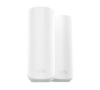 NETGEAR Système WiFi 7 Mesh Orbi (RBE372), Routeur + 1 Satellite, Fonctions de sécurité, BE3600, 3,6 Gbps, Couverture 240 m2, 70 appareils, Port Internet 2,5 G, Compatible Toutes Box Internet