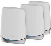 NETGEAR Système WiFi Mesh tri-Bandes Orbi WiFi 6 AX4200 (RBK752), WiFi jusqu'à 4.2 Gbit/s, Couvre jusqu'à 525m² et Plus de 40 appareils, Pack de 3, Un WiFi Partout dans la Maison, idéal Murs épais