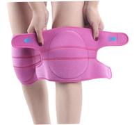 NethCasti Gentifications de Genou 1 Paire Rose Rouge Respirant Manche de Genou Non glipt avec des Pads Doubles pour Femmes pour Le Nettoyage à Domicile