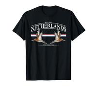 Netherlands Black-Tailed Godwit Vintage Dutch Souvenir T-Shirt