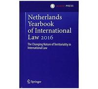 Netherlands Yearbook Of International Law 2016