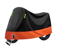 NETHIX Housse de Moto pour Zero DS/Zero FX/Zero S/Zero SR Bache Moto Exterieur Etanche Housse Protection Moto Moto Couverture Bâche Housses,Black Orange-L (220 * 95 * 110cm)